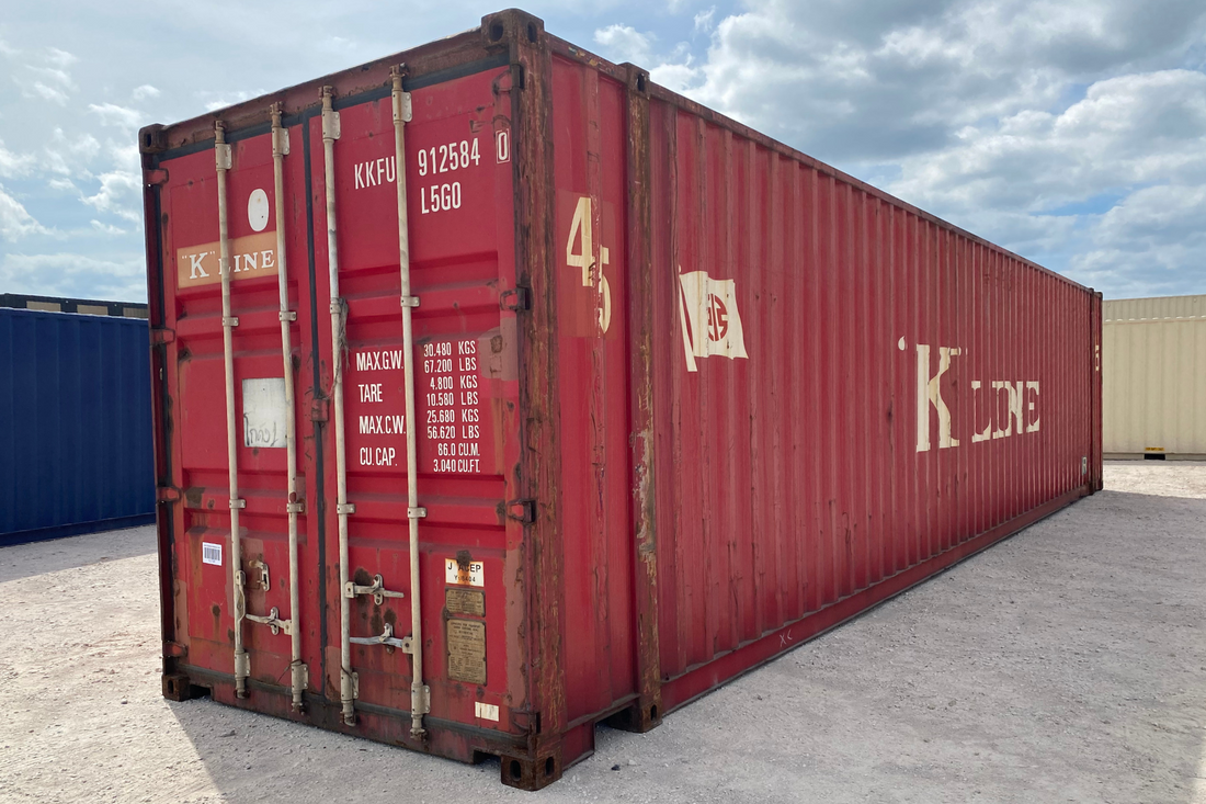 45' High Cube Wind & Watertight Shipping Container - Direct Ship