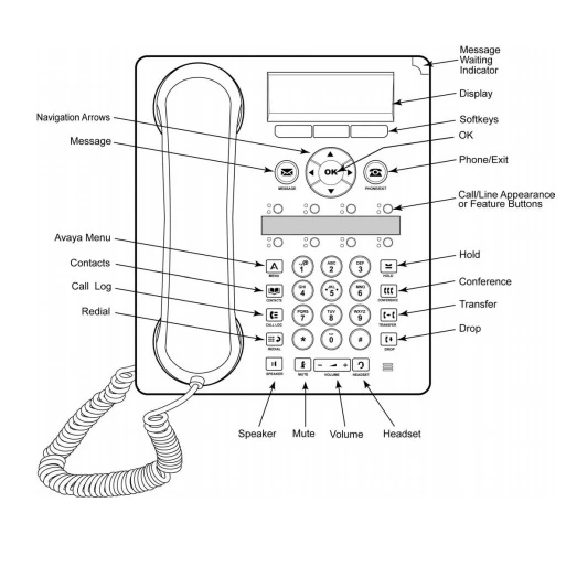 Avaya 1408 Digital Telephone - Global Version (700504841)