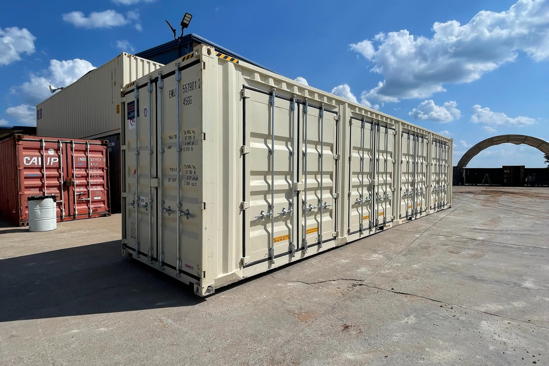 40' High Cube 1-Trip Side Open Shipping Container - Direct Ship