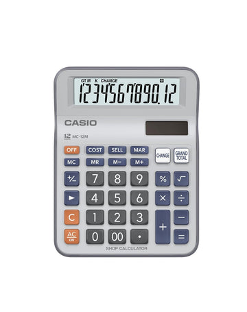 Casio Calculator , Model - MC12M