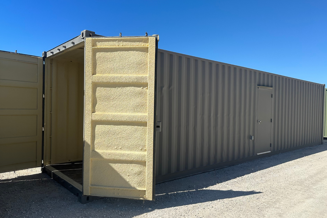 40' High Cube Basic Container with Foam, Door & Electric Package