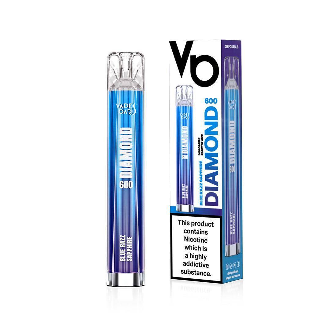 Diamond 600 Blue Razz Sapphire Disposable Vape - Click & Vape