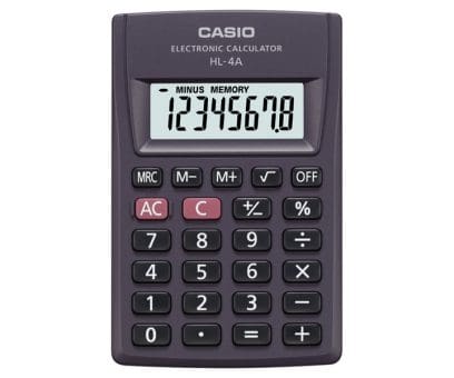 Casio Calculator , Model - HL4