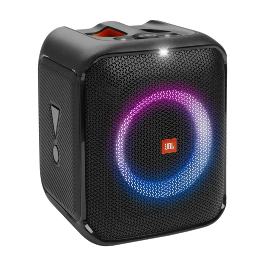 JBL Partybox Encore Essential Portable Party Speaker, 100W Powerful Sound, Built-In Dynamic Light Show, IPX Splash Proof Design, 10 Hours of Playtime, Multisource Playback - Black, JBLPBENCOREESSUK